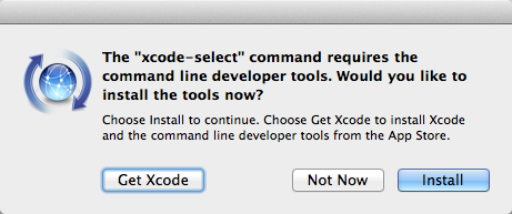 xcode command line tools install from command line